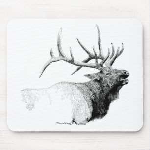 Bull Elk Mouse Mat