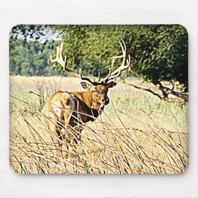 Bull Elk Mouse Mat (Front)