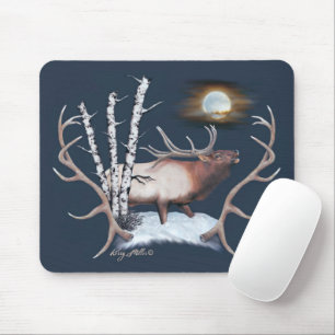 Bull Elk Mouse Pad