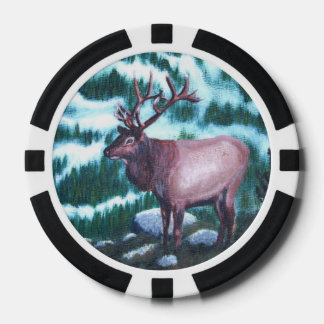 Bull Elk Poker Chips