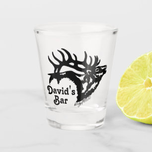 Bull Elk Shot Glass