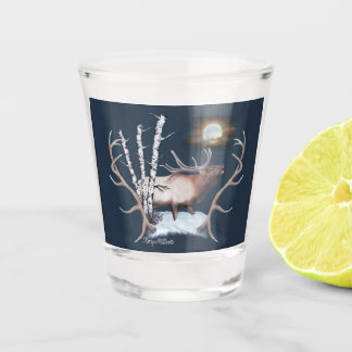 Bull Elk Shot Glass
