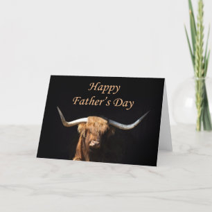 Bull Father's Day card