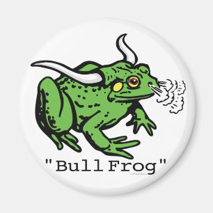 Bull Frog Bullfrog by Mudge Studios Magnet