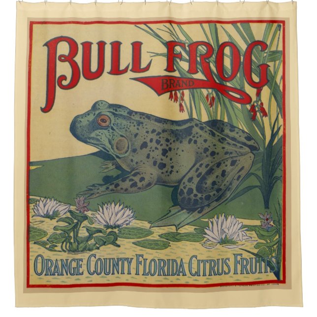 Bull Frog Shower Curtain (Front)