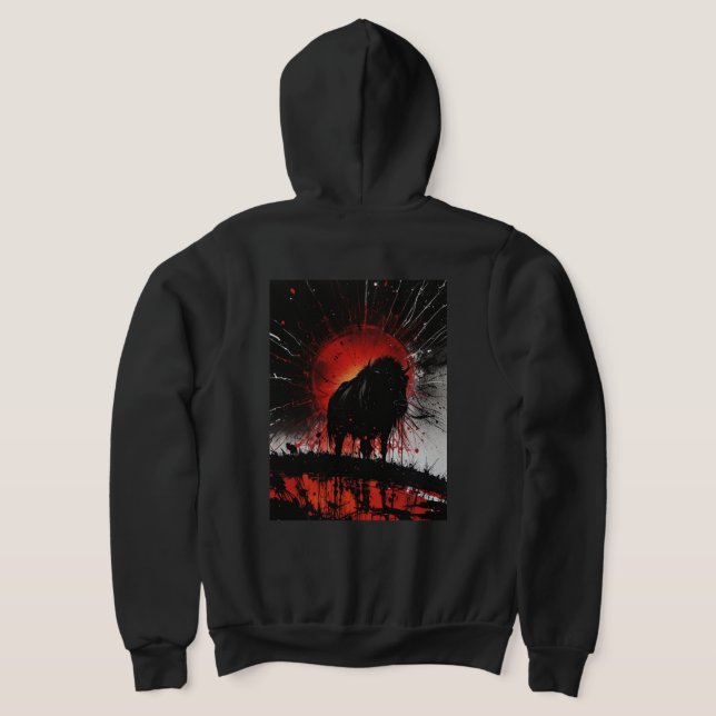 Bull Full Zip Hoodie (Laydown Back)