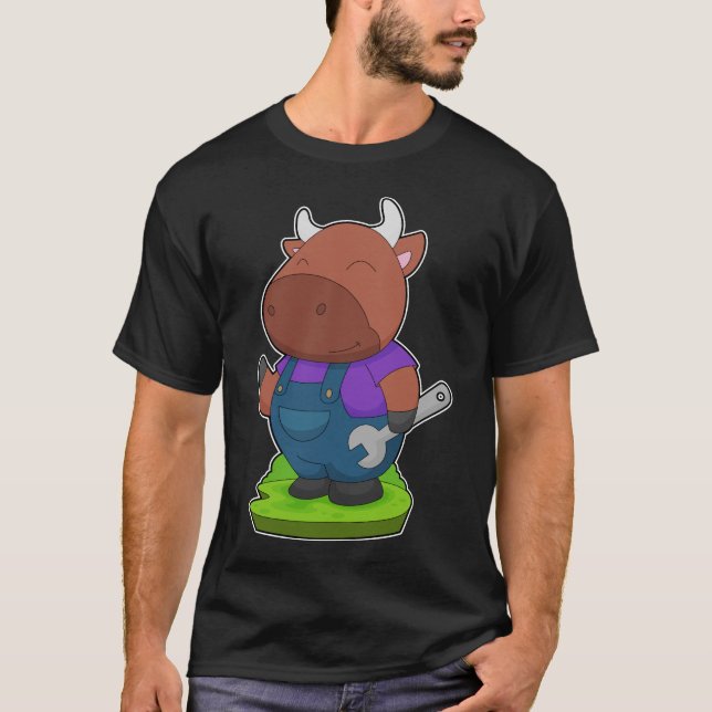 Bull Handyman Wrench T-Shirt (Front)