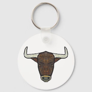 Bull Head Key Ring