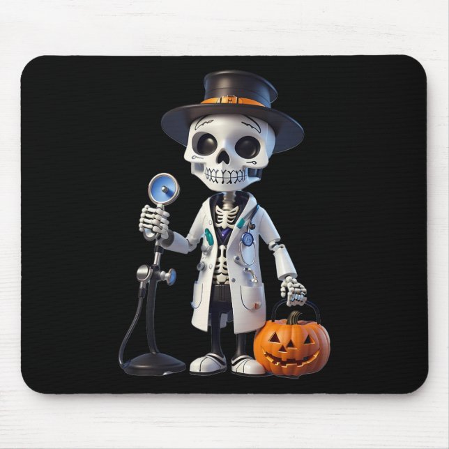 Bull Horns And Skull  Mouse Mat (Front)