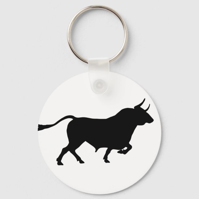 Bull Image Key Ring (Front)