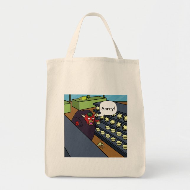 Bull in a China Shop Tote Bag (Front)