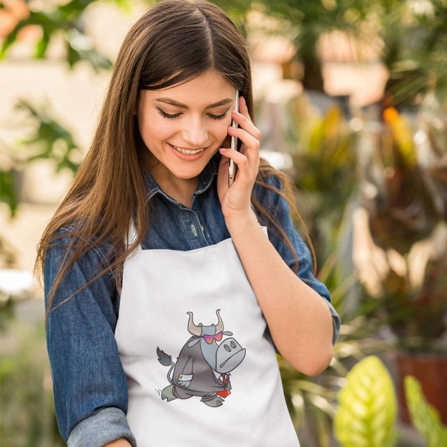 Bull In A Suit Adult Apron (Creator Uploaded)
