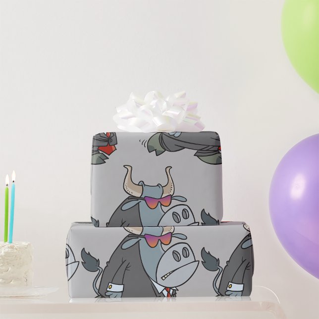 Bull In A Suit Wrapping Paper (Creator Uploaded)