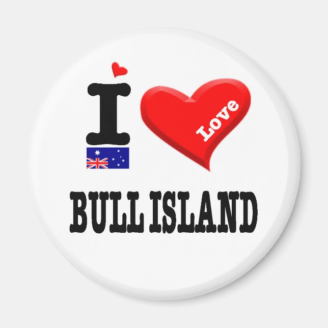 BULL ISLAND - I Love Magnet (Front)