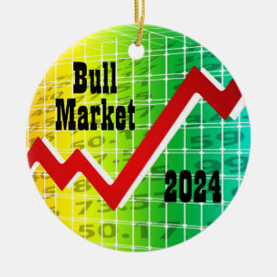 Bull Market 2024 Ceramic Tree Decoration