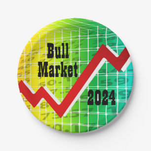 Bull Market 2024 Paper Plate