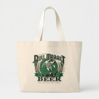 Bull Market Beer - Wall Street Brewing Company Large Tote Bag