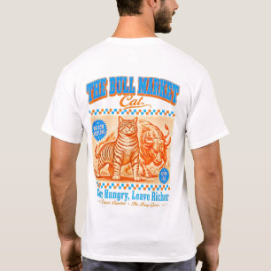 Bull Market Cat Investor - Retro Finance trader T-Shirt