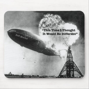 Bull Market Crash Humor Mouse Mat