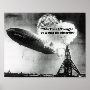 Bull Market Crash Humor Poster