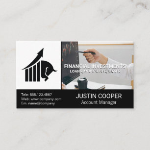 Bull Market Logo   Financial Analytics Business Card