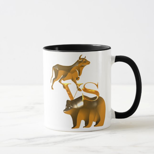 Bull Market Vs Bear Market Mug (Right)