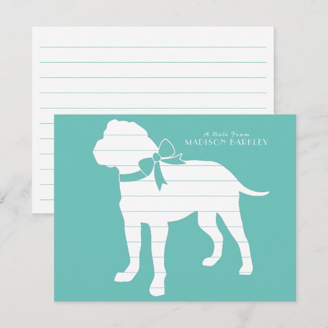 Bull Mastiff Dog Puppy Bullmastiff Thank You Card (Front/Back)