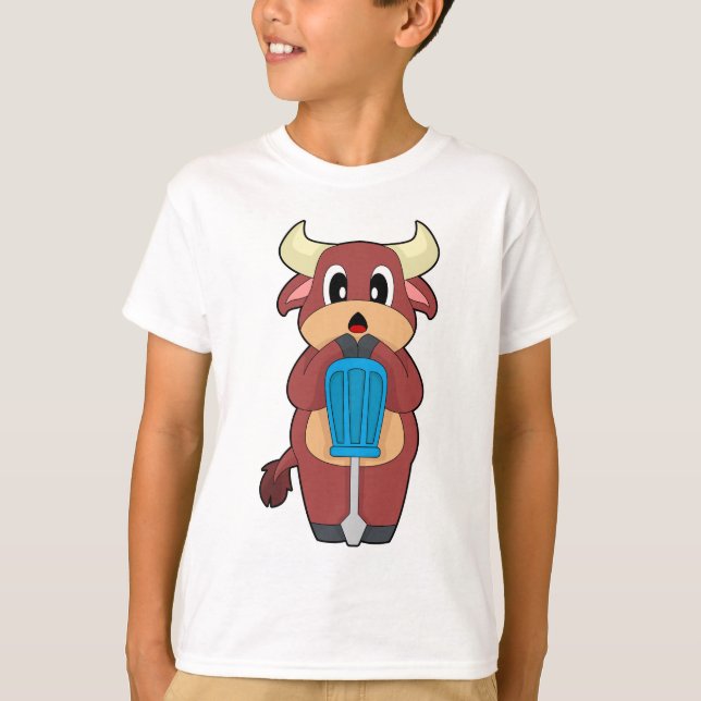 Bull Mechanic Screwdriver T-Shirt (Front)
