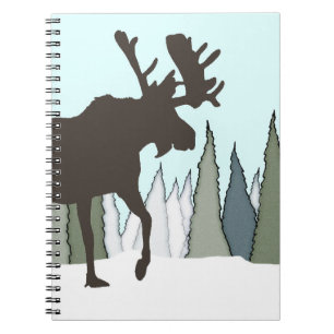 Bull Moose and Forest Notebook