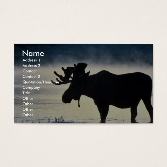 Bull moose business card