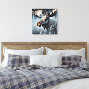 Bull Moose Canvas Print