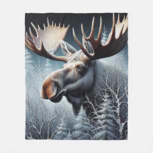 Bull Moose Fleece Blanket