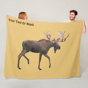 Bull Moose Fleece Blanket