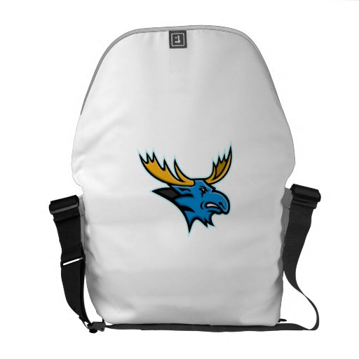Image of Bull Moose Head Mascot Commuter Bag