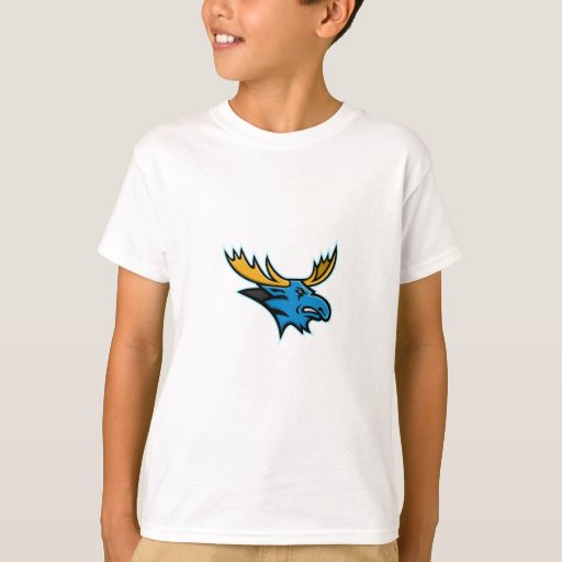 Image of Bull Moose Head Mascot T-shirt