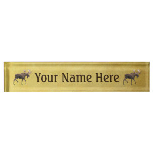 Bull Moose Nameplate