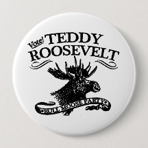 bull moose party button