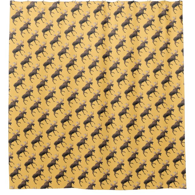 Bull Moose Shower Curtain (Front)