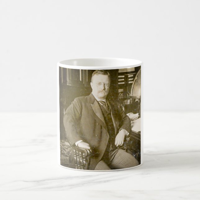 Bull Moose Teddy Roosevelt Vintage Coffee Mug (Center)
