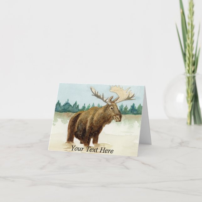 Bull Moose Thank You Card (Front)