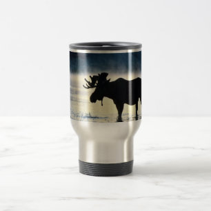 Bull moose travel mug