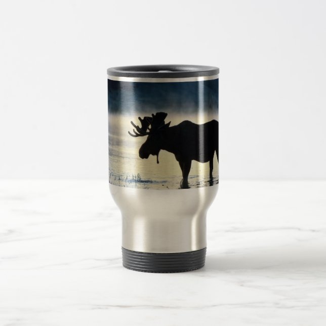Bull moose travel mug (Center)