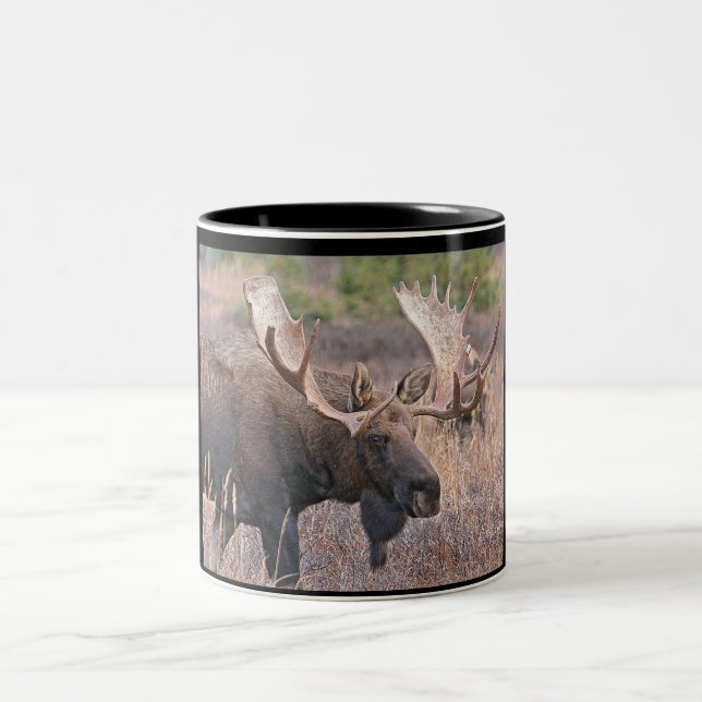 Bull  moose Two-Tone coffee mug (Center)