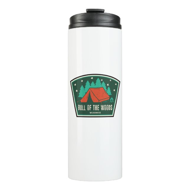 Bull Of The Woods Wilderness Oregon Camping Thermal Tumbler (Front)