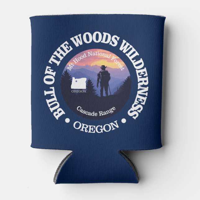 Bull of the Woods Wilderness (rd2) Can Cooler (Front)