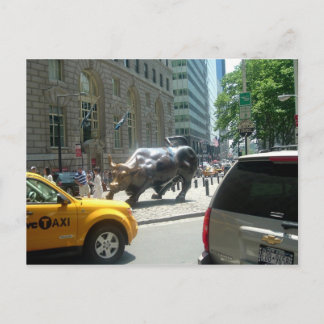 BULL ON BROADWAY POSTCARD