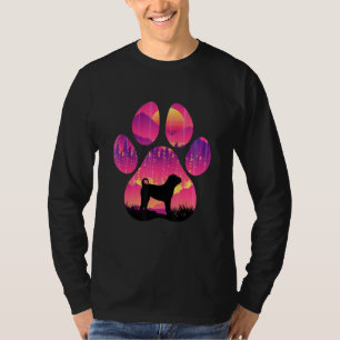 Bull Pei Paw Mom Dad Dog Women Men T-Shirt