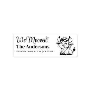 Bull Personalise Return Address Self-inking Stamp