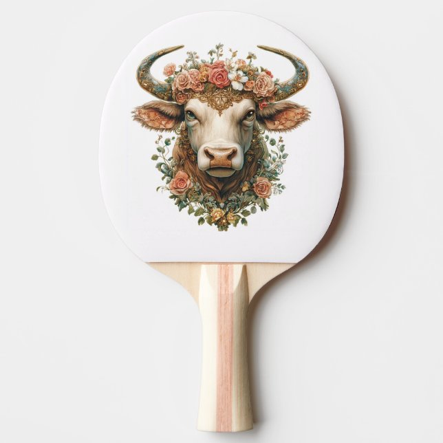 Bull Ping Pong Paddle (Front)