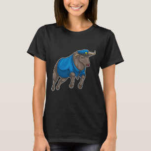 Bull Police Cop Police hat T-Shirt
